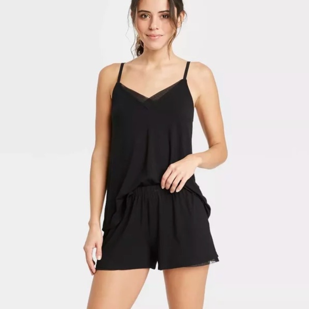 Stars above black pajama set